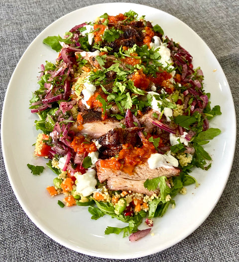 BBQ Lamb Shoulder with Jewelled Couscous